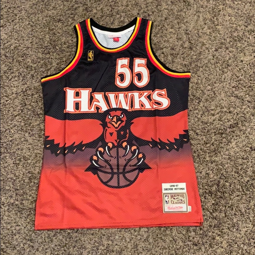 Mitchell and Ness Hawks Jersey Mutombo 40 Medium